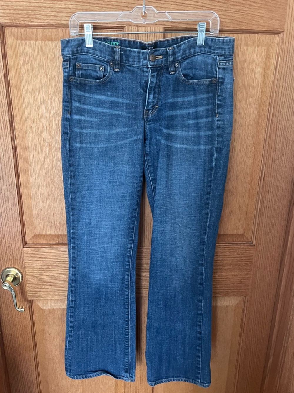 J. Crew stretch Women’s Bootcut Jeans in Medium Blue Wash